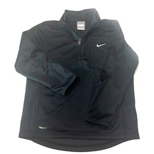 NIKE FITDRY BOYS SIZE 7. 1/4 zip,long sleeves,pockets. 100% polyester sh…